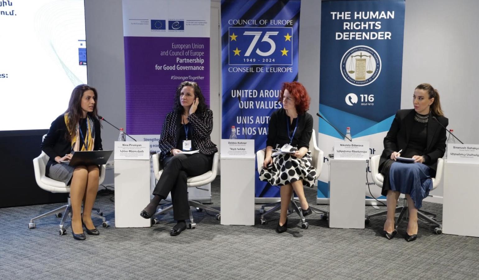 Siranush Sahakyan participated in the panel discussion dedicated to the 20th anniversary of the Human Rights Defender Institution