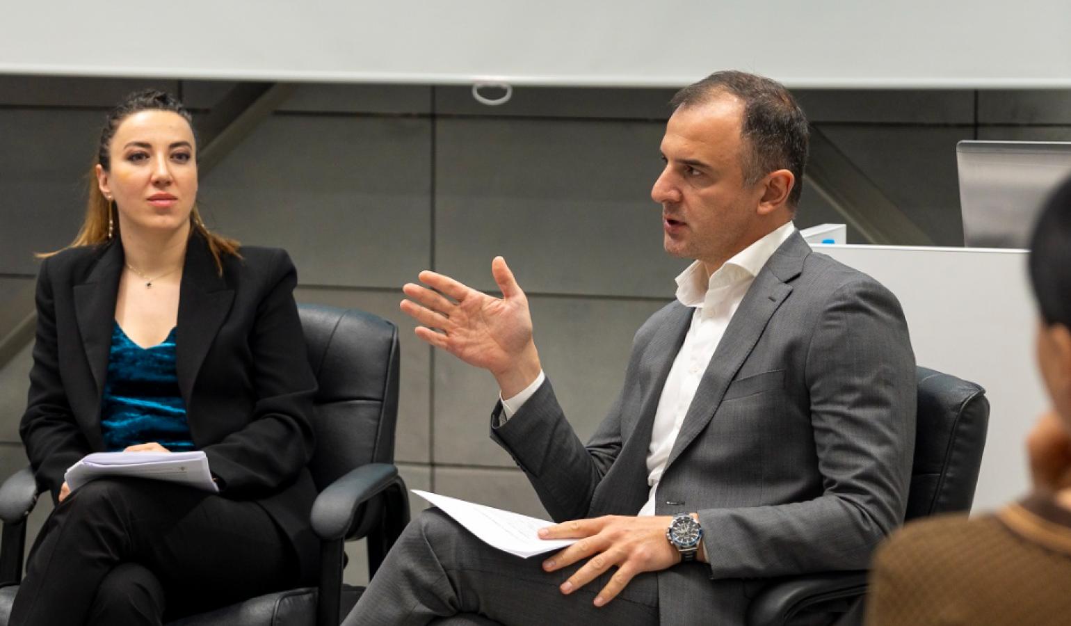 Discussion at the American University of Armenia