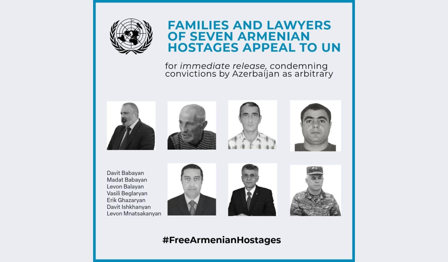 Seven Armenian Hostages Seek UN Recognition of Arbitrary Detention