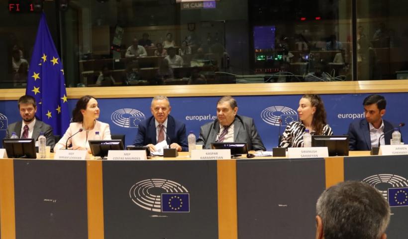 Siranush Sahakyan Presented the Urgent Issues of Protecting the Rights of Armenian Prisoners Held in Baku in the European Parliament